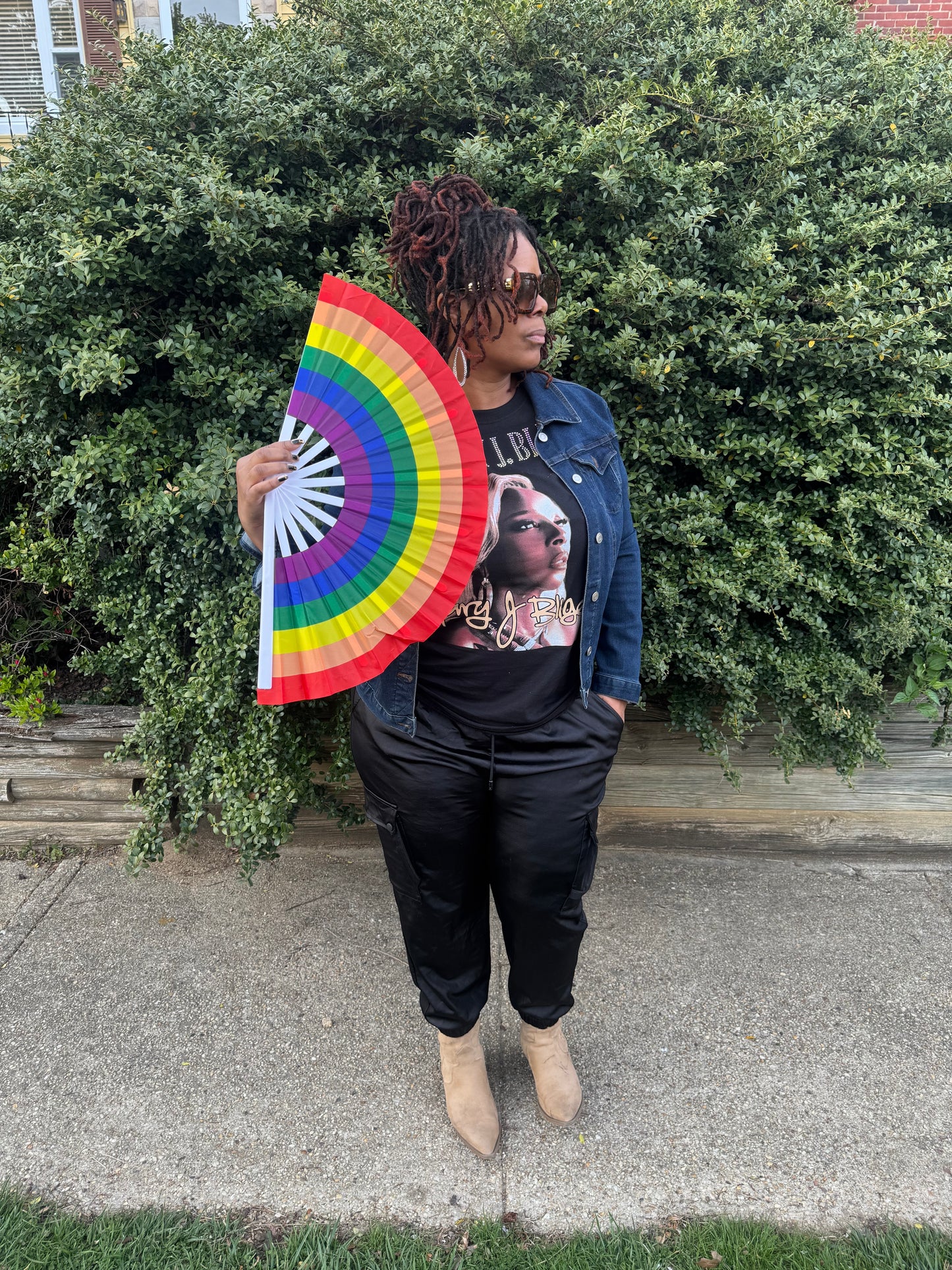 Rainbow Clack Fan
