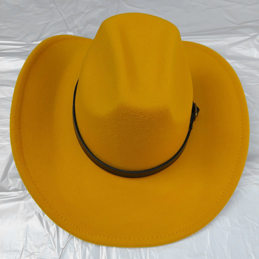 Leather Cowboy Fedora
